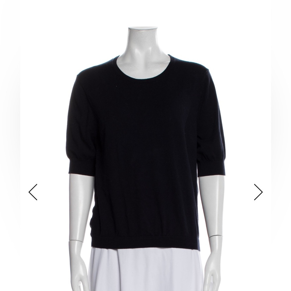 Tiffany & Co. Elegant Black Crew Neck Sweater